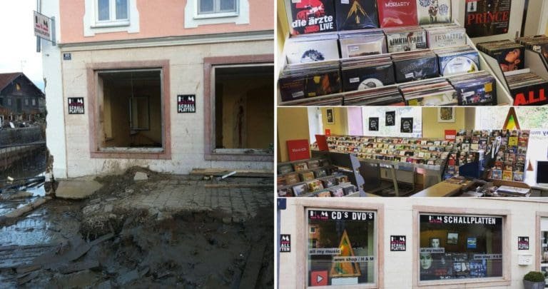 Hochwasser in Simbach: Auch Plattenladen wurde völlig zerstört