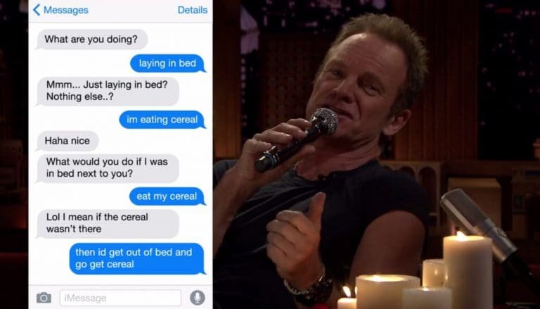 Sting: So romantisch und witzig können peinliche SMS klingen