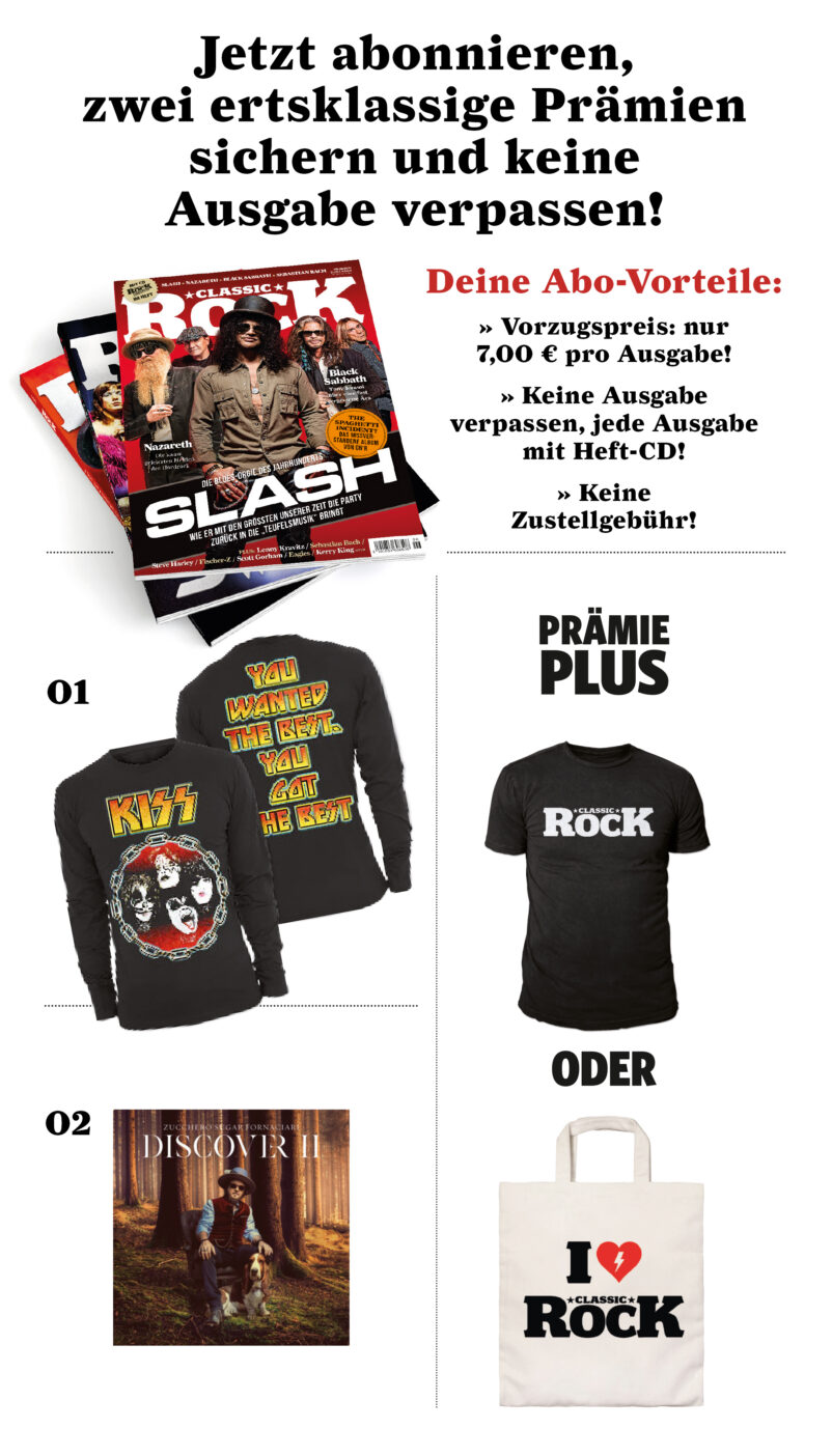 Classic Rock 1 Jahres Abonnement (10 Ausgaben/Jahr) + Prämie