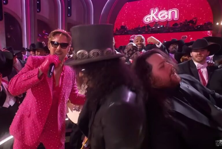 Video der Woche: Ryan Gosling, Mark Ronson, Slash & Wolfgang van Halen ›I’m Just Ken‹ (Live From The Oscars 2024)